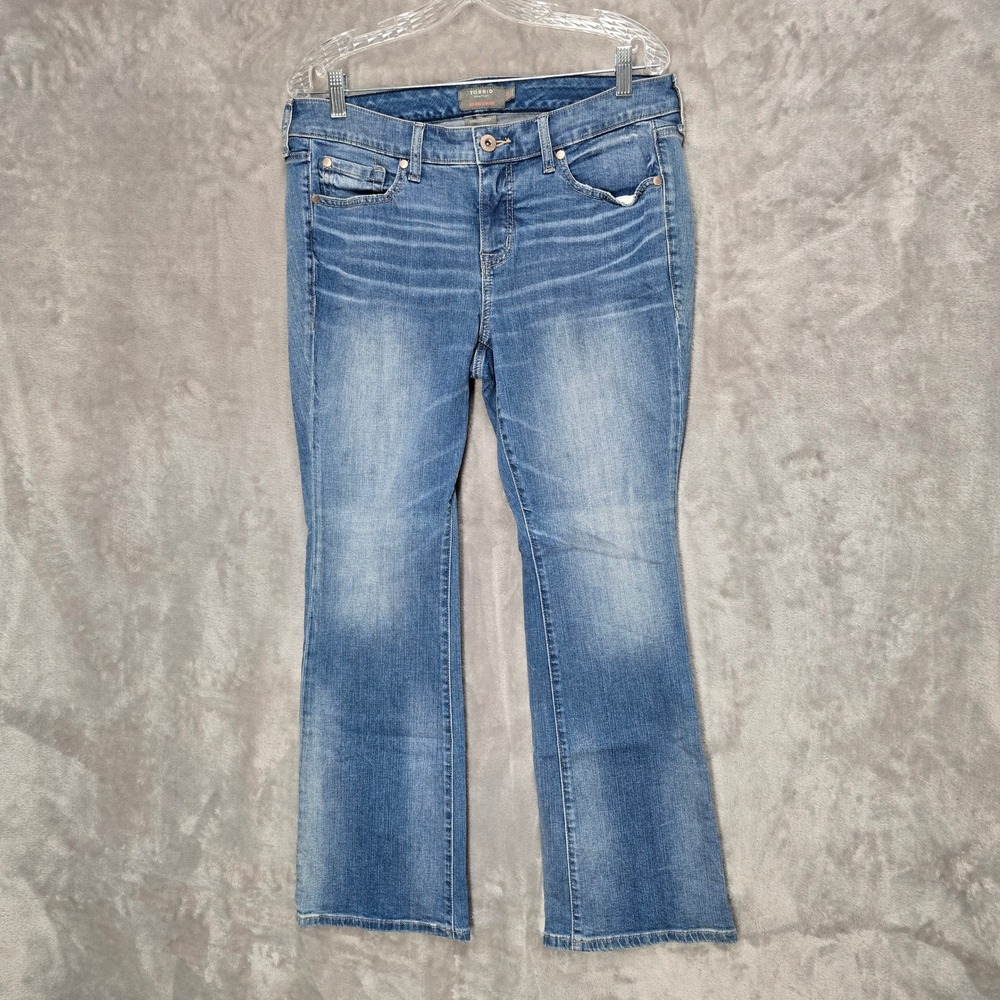 Torrid Slim Bootcut Jeans Women 10S Blue Mid Rise Vintage Stretch Western Casual